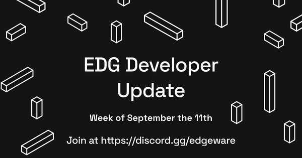 EDG Developer Update: Sep 11 - Sep 17, 2022